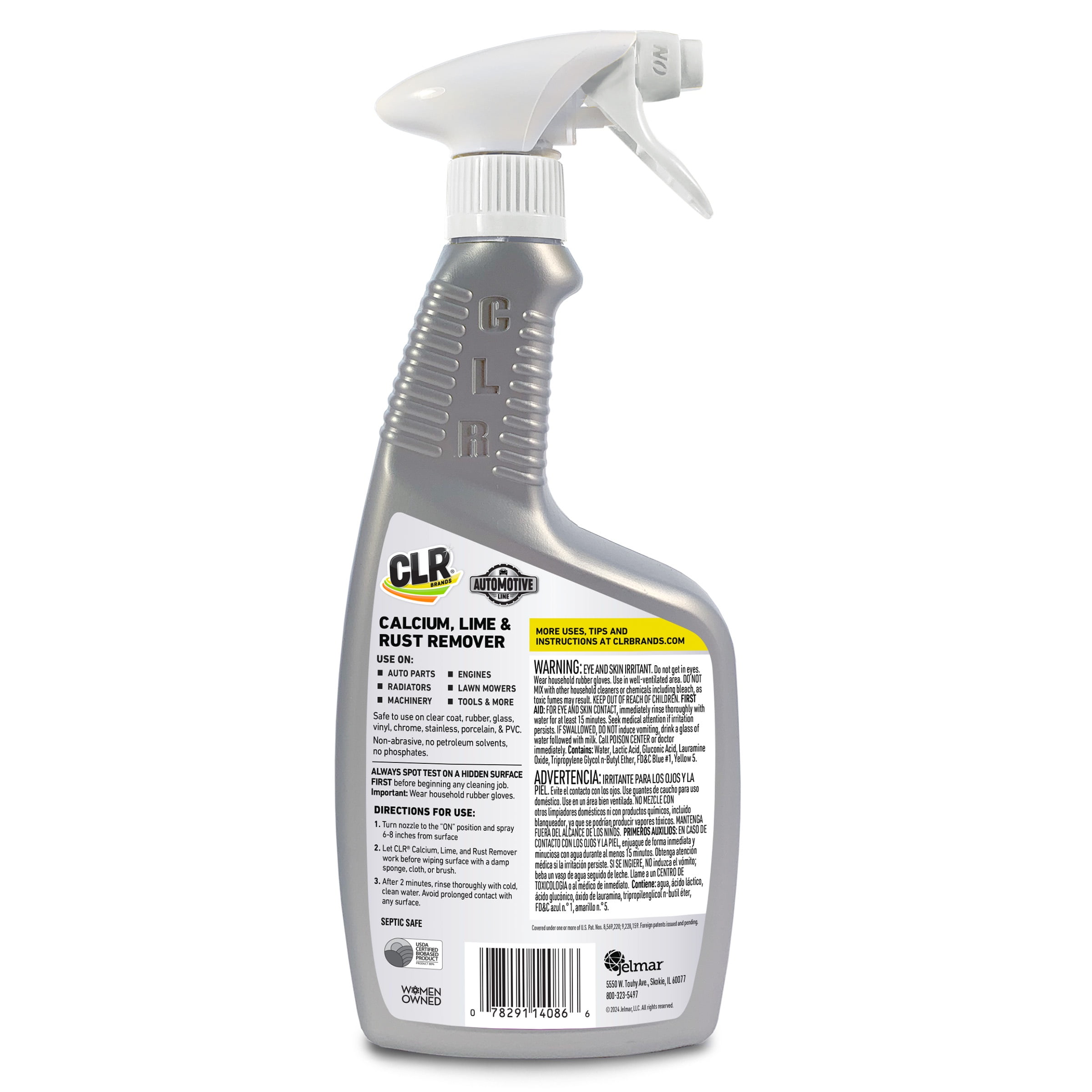 CLR Automotive Calcium, Lime & Rust Remover, Heavy-Duty Multi-Surface Cleaner (22 oz) mq5sw