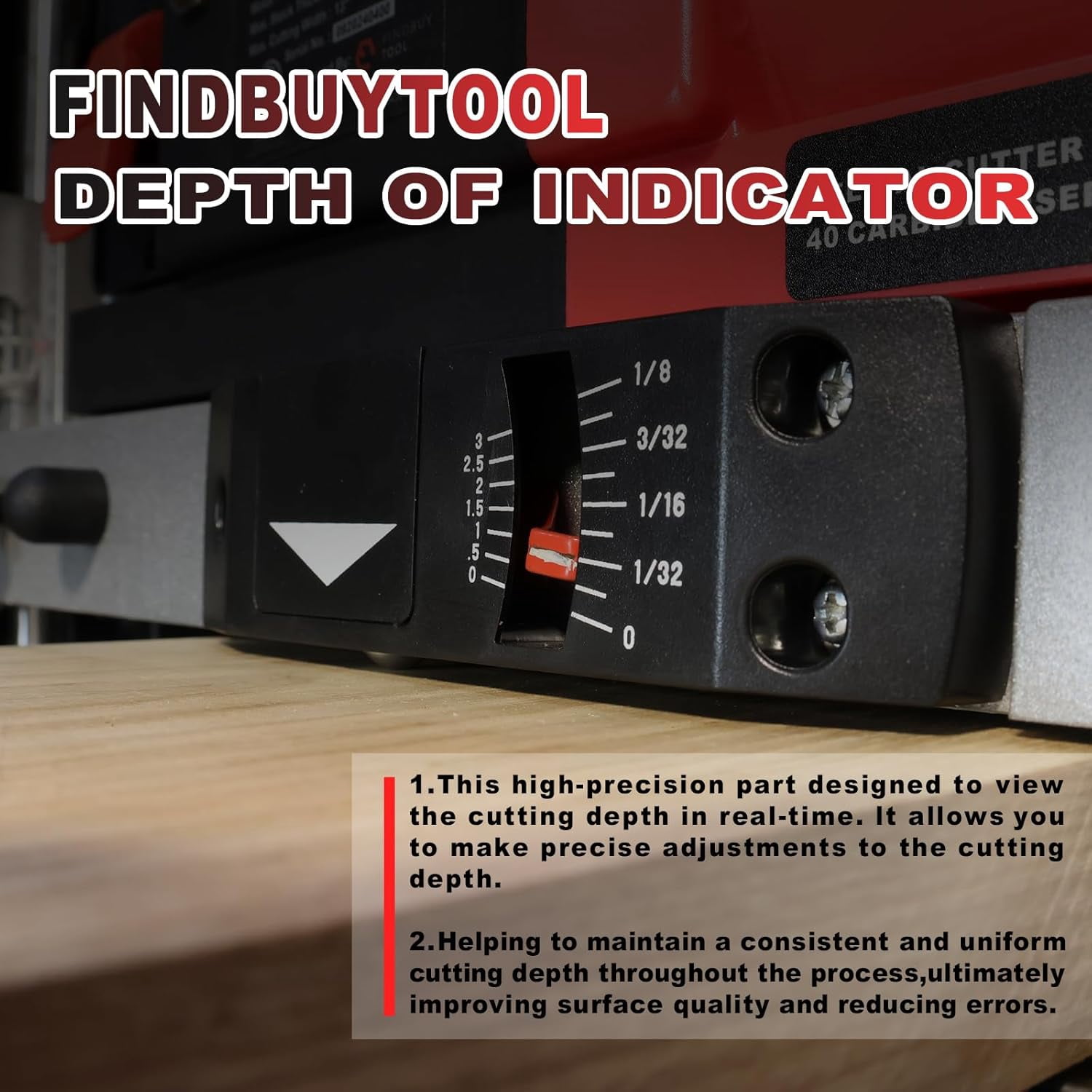 FindBuyTool 13 in Benchtop Thickness Planer with Helical Cutterhead, 15-Amp Motor, 40 Carbide Inserts (13 in) sxfvm